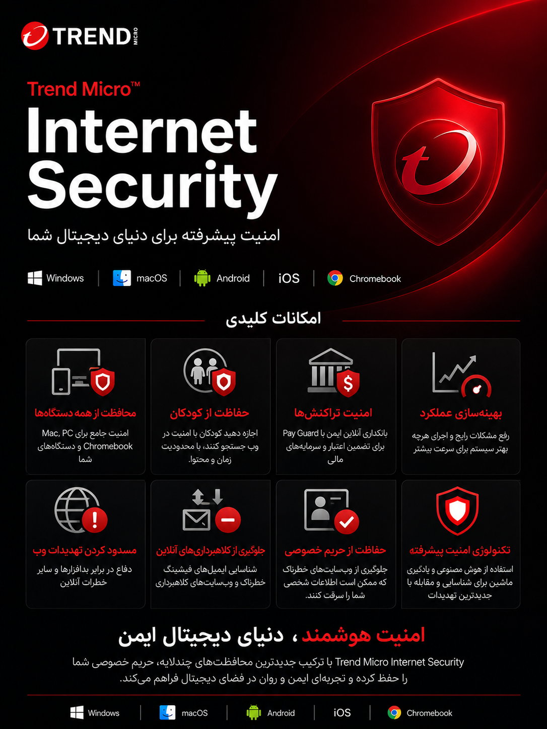 ترند میکرو اینترنت سکیوریتی - آنتی ویروس ترند میکرو خرید ترند میکرو اینترنت سکیوریتی - لایسنس اورجینال با قیمت مناسب